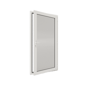 Puerta abatible de PVC Efficient de Solaire con apertura de giro
