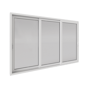 Puerta corrediza de PVC Prime de Solaire que conecta interior y exterior