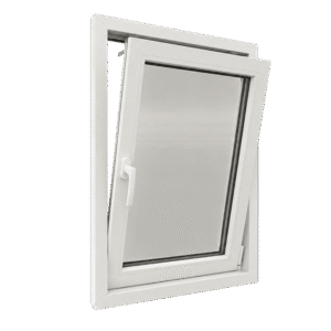 Ventana oscilobatiente de PVC Efficient de Solaire con doble apertura